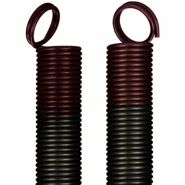 G.A.S. Hardware 160 lb. Heavy-Duty Double-Looped Garage Door Extension Spring 2-Pack - BROWN ES-160-BROWN